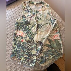 H&M Conscious Collection Tropical Sleeveless Top